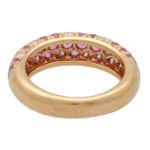 Vintage Cartier Pink Sapphire and Diamond Mimi Ring