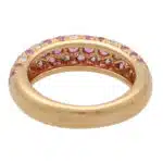 Vintage Cartier Pink Sapphire and Diamond Mimi Ring