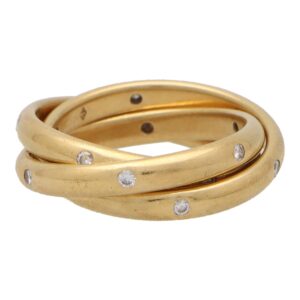 Vintage Cartier Constellation Diamond Trinity Ring