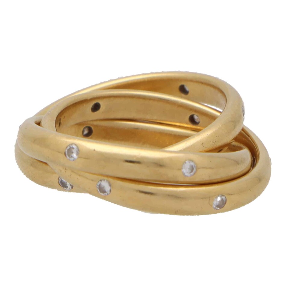 Vintage Cartier Constellation Diamond Trinity Ring