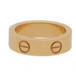 Vintage Cartier Pink Sapphire Love Ring in Rose Gold