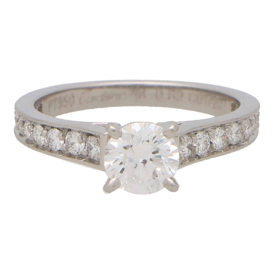 Vintage Cartier 1895 Diamond Solitaire Ring