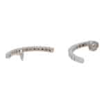 Vintage Cartier Lanières White Gold Drop Earrings