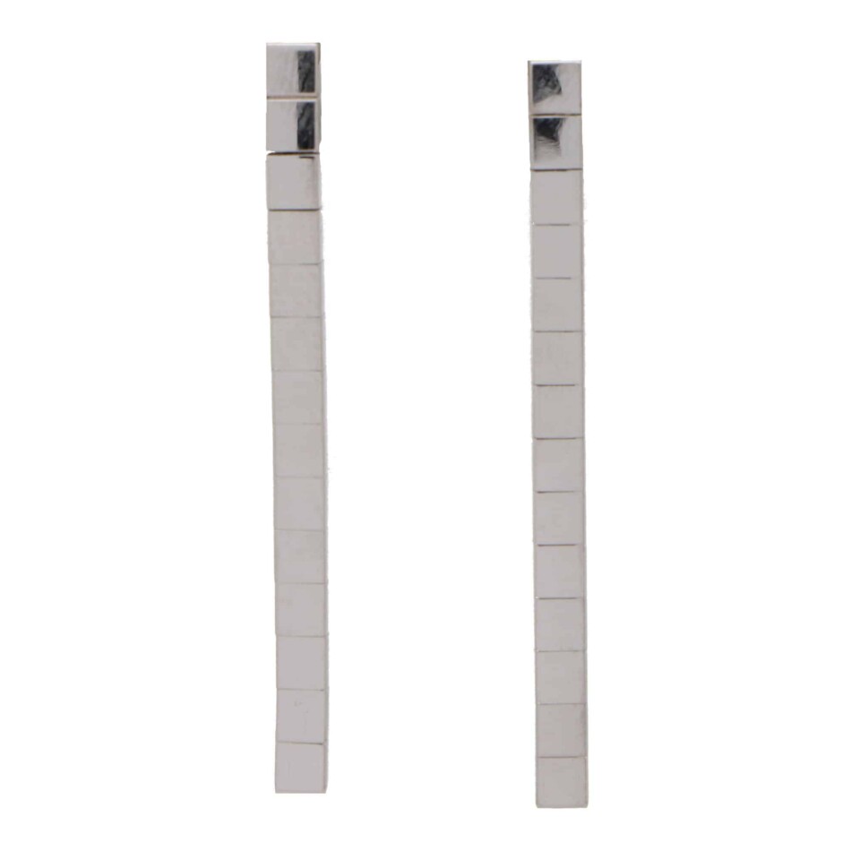 Vintage Cartier Lanières White Gold Drop Earrings