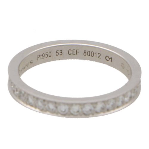 Vintage Fred Paris Diamond Full Eternity Ring