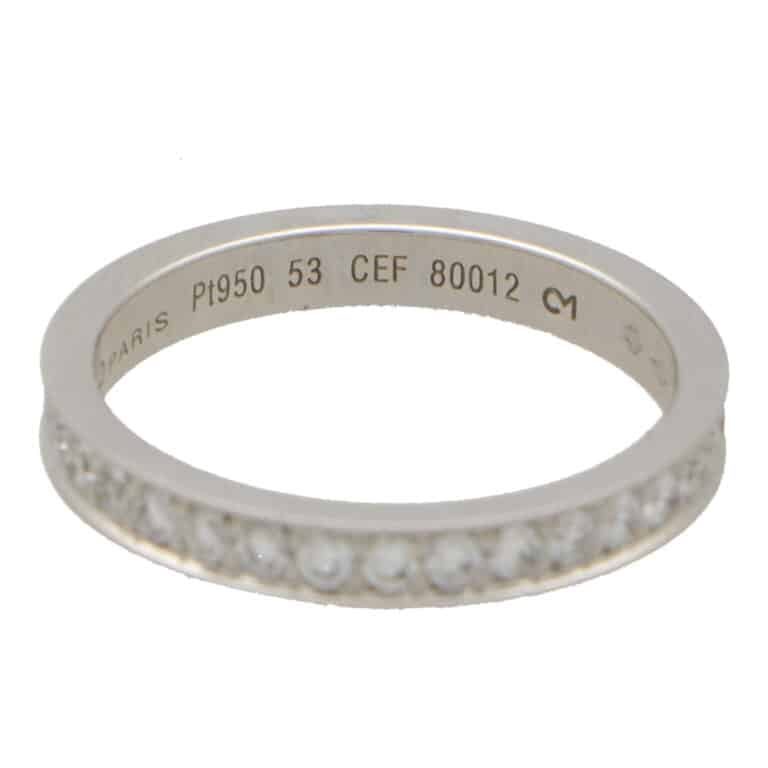 Vintage Fred Paris Diamond Full Eternity Ring