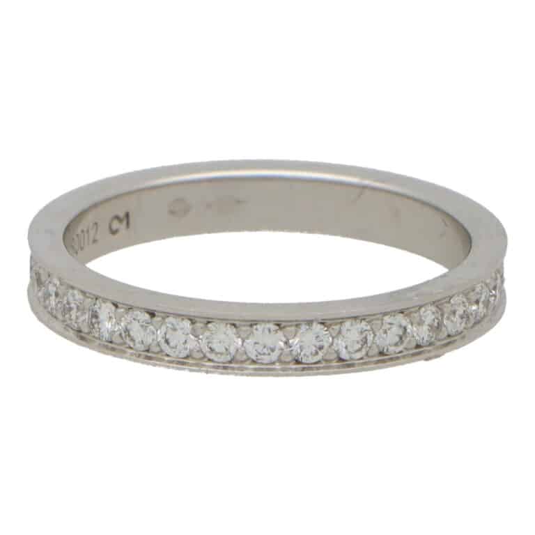 Vintage Fred Paris Diamond Full Eternity Ring