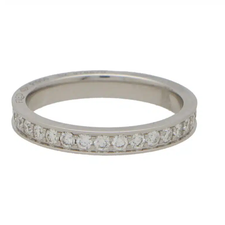 Vintage Fred Paris Full Diamond Eternity Ring