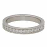 Vintage Fred Paris Diamond Full Eternity Band Ring