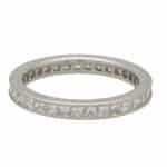 Vintage Fred Paris Princess Cut Diamond Full Eternity