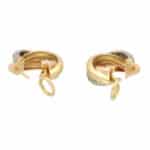 Vintage Cartier Diamond Trinity Hoop Earrings