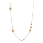 Contemporary Golden Ball 34-inch Chain Necklace