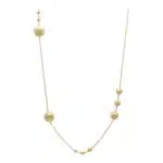 Contemporary Golden Ball 34-inch Chain Necklace