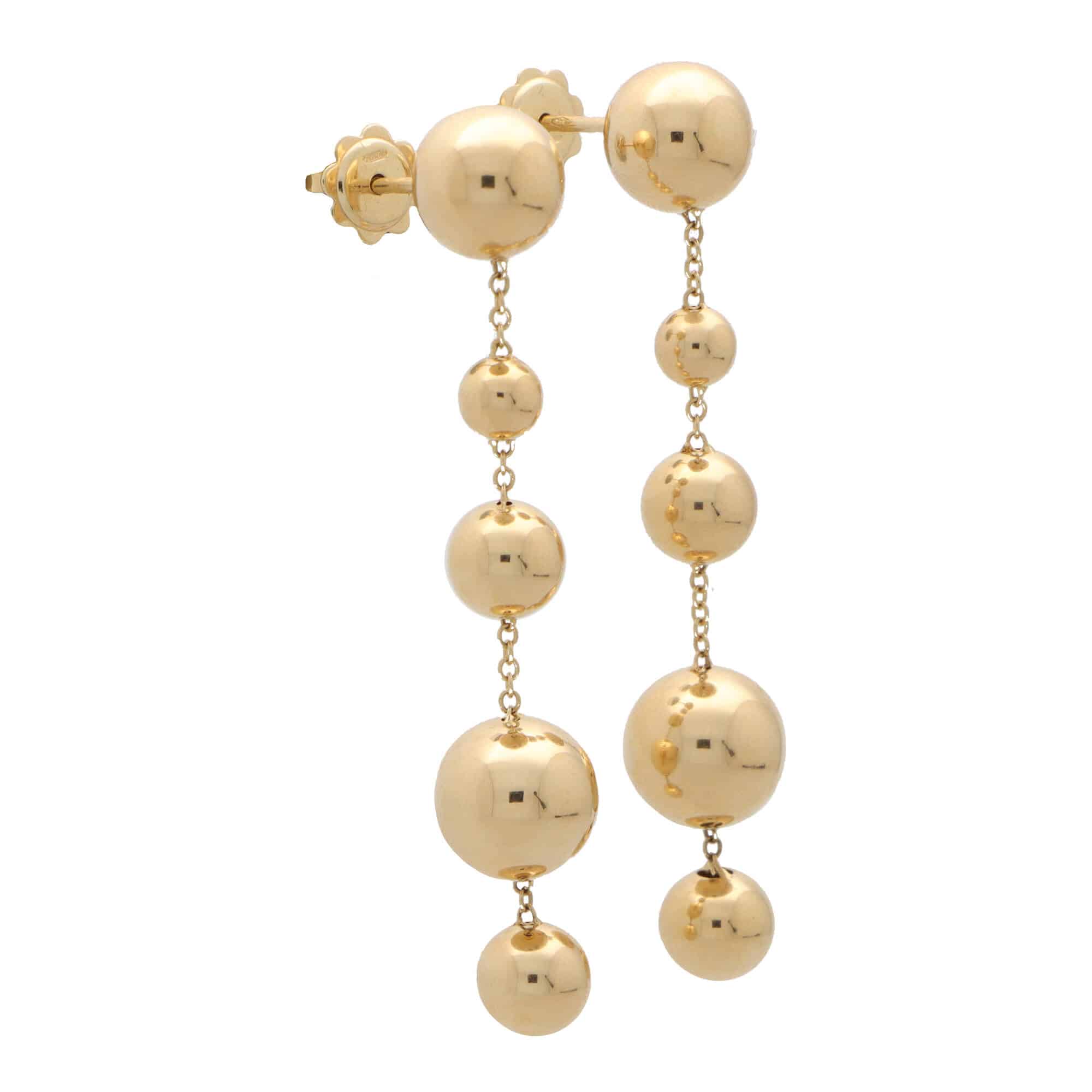 MoMuse  14kt Gold Filled Petite Gold Ball Drop Earrings