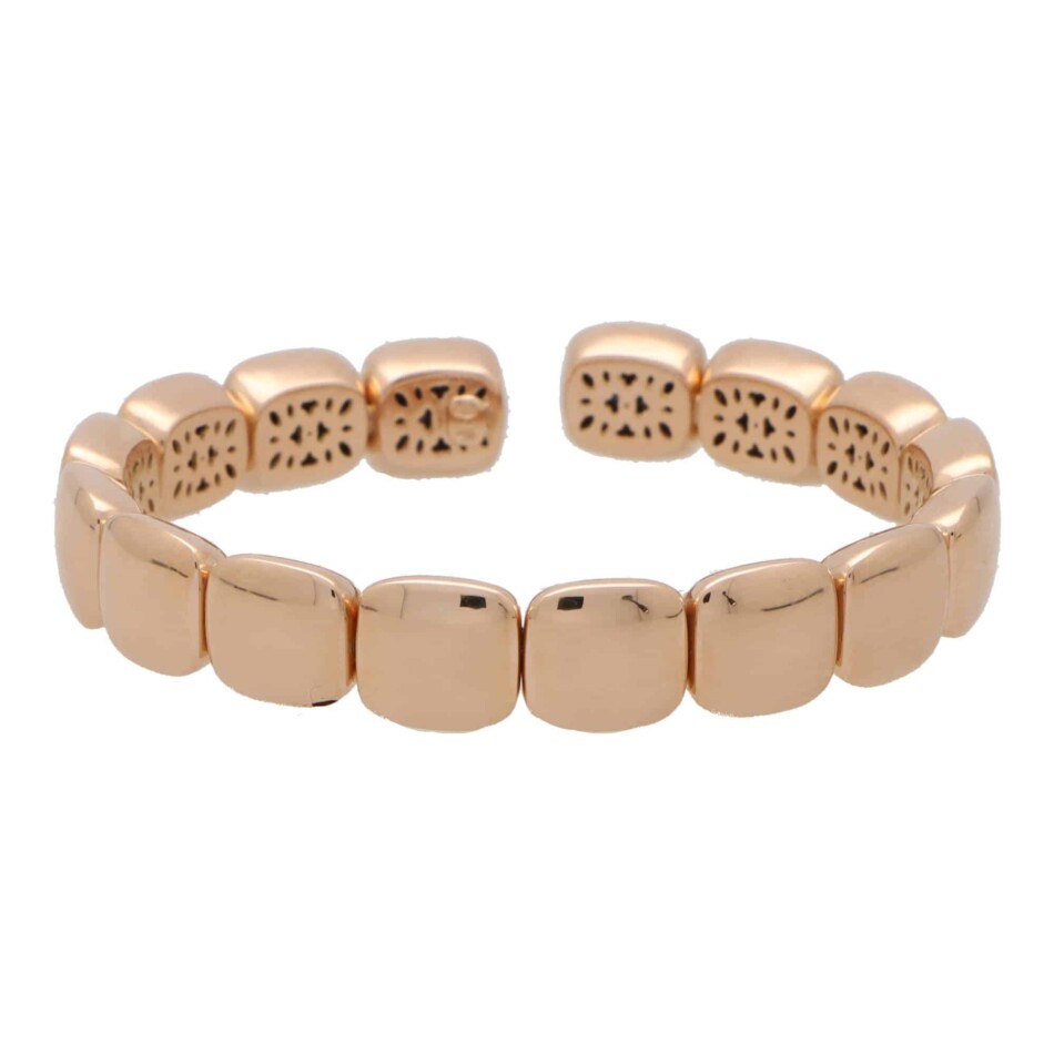 Contemporary Rose Gold Torque Bangle