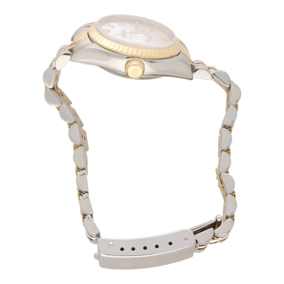 Vintage 2000 Steel and Gold Mother of Pearl Rolex Watch