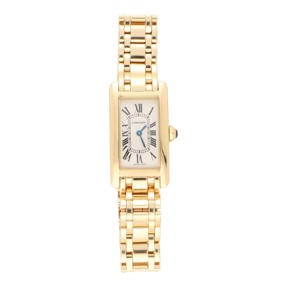 Vintage Cartier Tank Americaine in 18k Yellow Gold