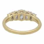 Contemporary Oval Diamond Five Stone Ring