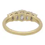 Contemporary Oval Diamond Five Stone Ring