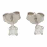 Solitaire 0.26 Carat Diamond Stud Earrings