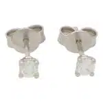 Solitaire 0.26 Carat Diamond Stud Earrings