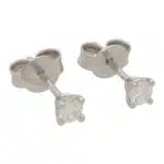Solitaire 0.26 Carat Diamond Stud Earrings