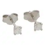 Solitaire 0.24 Carat Diamond Stud Earrings