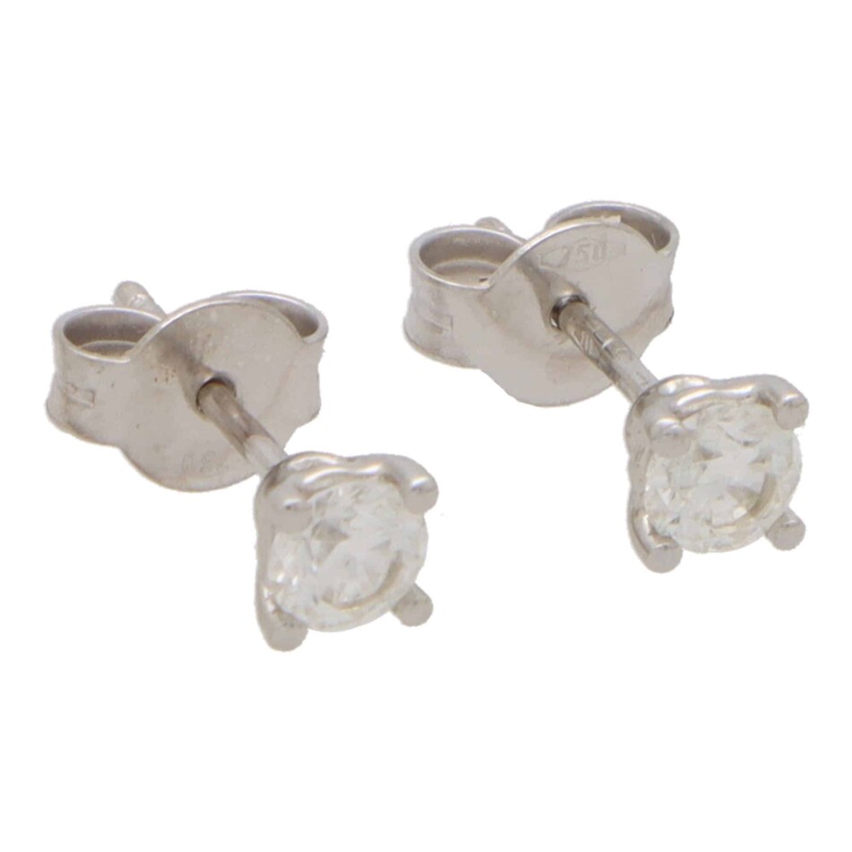 Solitaire 0.50 Carat Diamond Stud Earrings