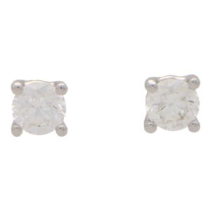 Solitaire 0.50 Carat Diamond Stud Earrings