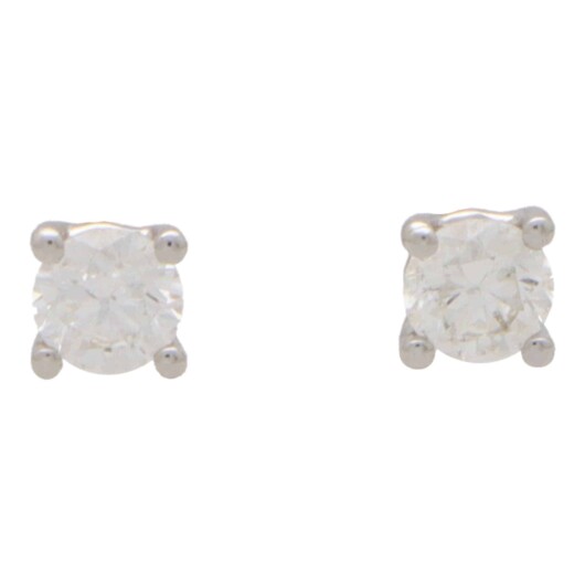 Solitaire 0.50 Carat Diamond Stud Earrings