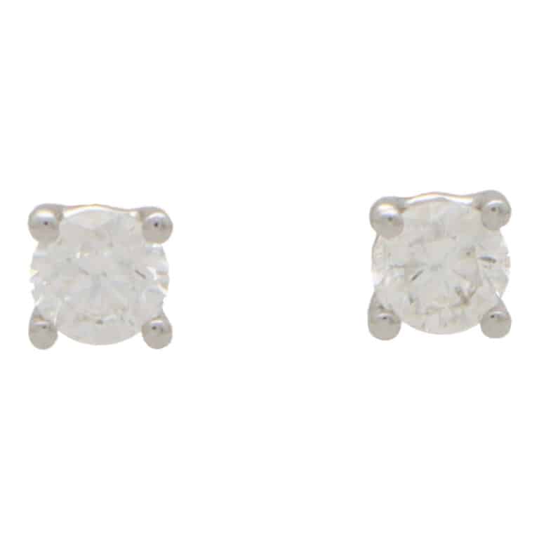 Solitaire 0.50 Carat Diamond Stud Earrings