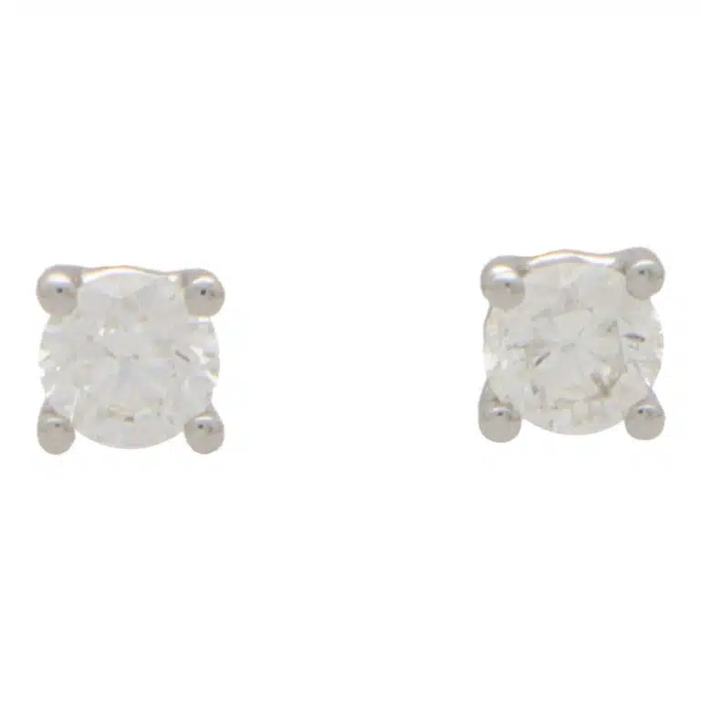 Solitaire 0.50 Carat Diamond Stud Earrings