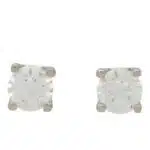 Solitaire 0.63 Carat Diamond Stud Earrings