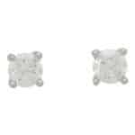 Solitaire 0.70 Carat Diamond Stud Earrings