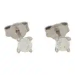 Solitaire 0.52 Carat Diamond Stud Earrings