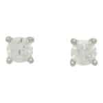 Solitaire 0.52 Carat Diamond Stud Earrings