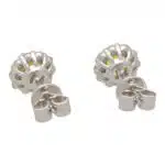 Yellow Sapphire and Diamond Floral Cluster Earrings
