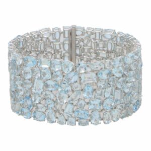 Contemporary Aquamarine Bracelet