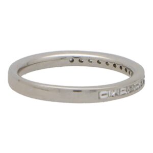 Contemporary Baguette and Round Cut Half Eternity Ring