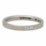 Contemporary Baguette Cut Half Eternity Ring in Platinum