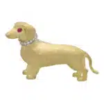 Diamond and Ruby Dachshund Brooch