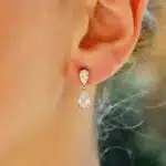 GIA Certified Pear Cut Drop Earrings