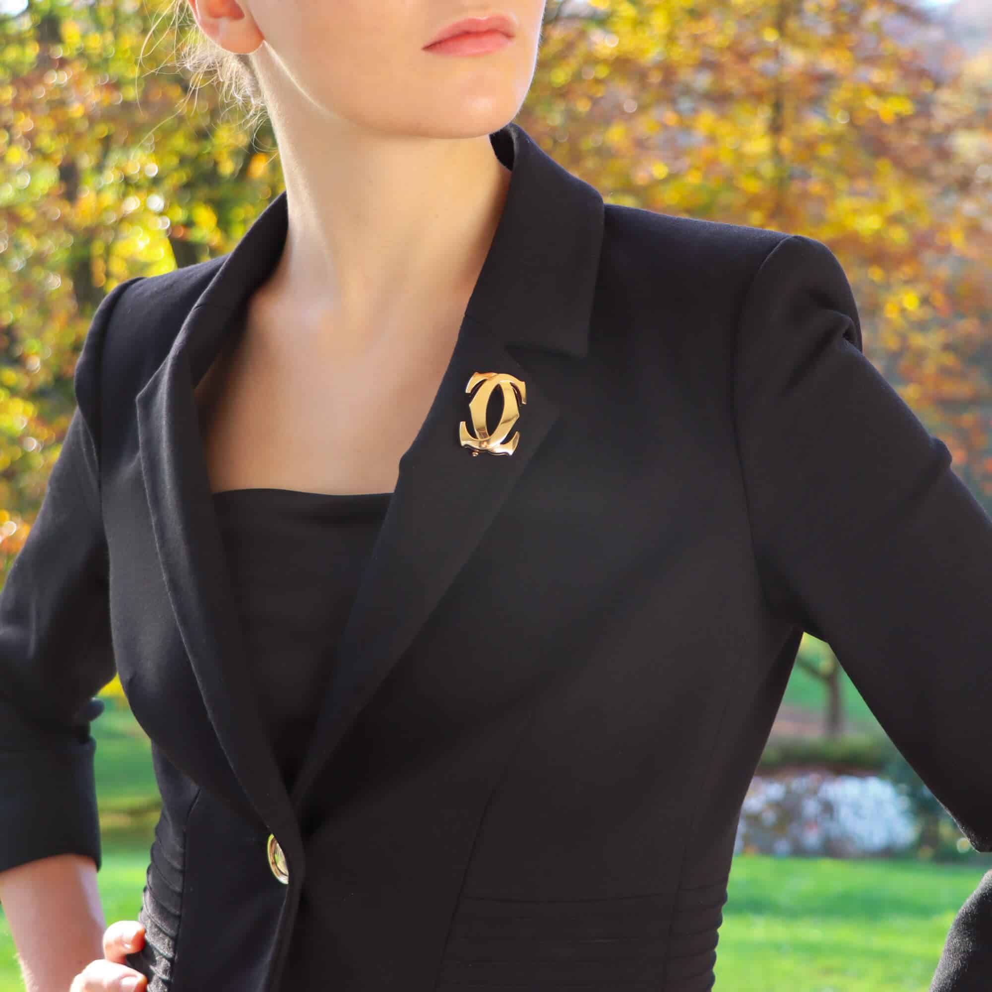 Vintage Cartier Double C Brooch at Susannah Lovis Jewellers