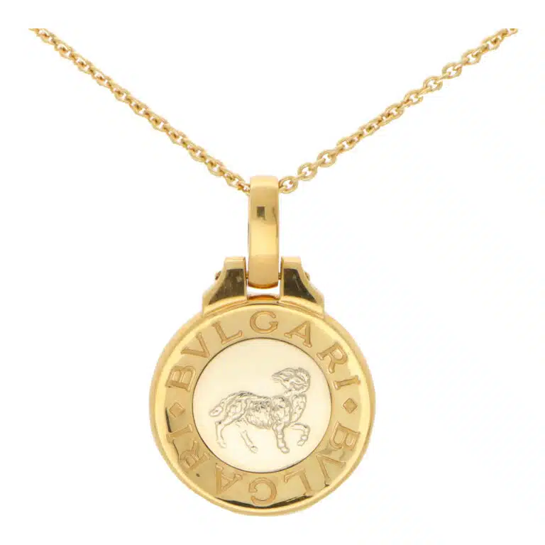 Vintage Bulgari Aries Zodiac Pendant