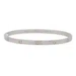 Vintage Cartier White Gold Mini Love Bangle, Size 17