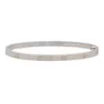 Vintage Cartier White Gold Mini Love Bangle, Size 17