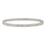 Vintage Cartier White Gold Mini Love Bangle, Size 17