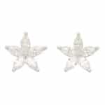 Marquise Cut Diamond Floral Stud Earrings