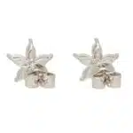 Marquise Cut Diamond Floral Stud Earrings