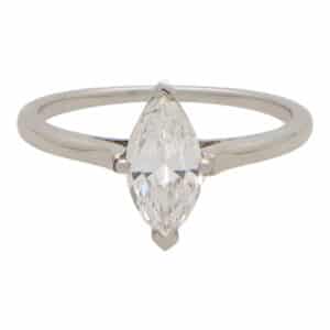 Vintage Tiffany & Co Marquise Diamond Ring